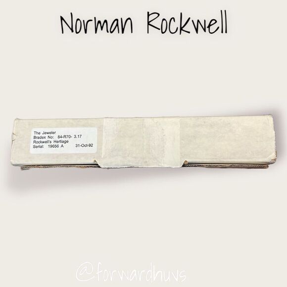 Norman Rockwell Heritage Collection Limited Edition Plate “The Jeweler” - Picture 8 of 9